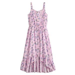 Girls 6-20 SO® High-Low Hem Button Front Midi Dress